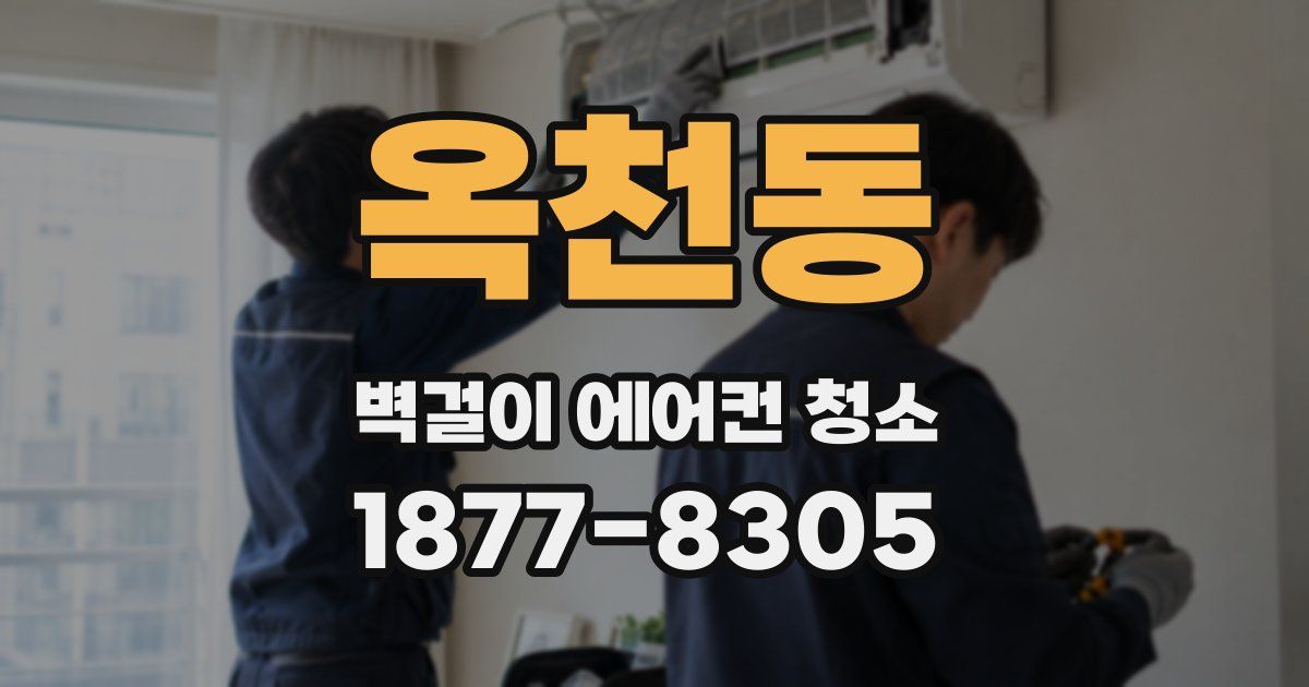 옥천동 벽걸이 에어컨 청소