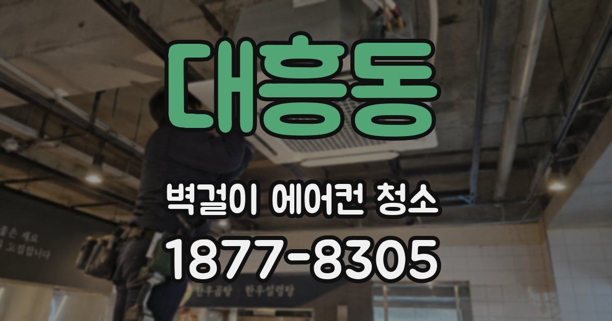 대흥동 벽걸이 에어컨 청소