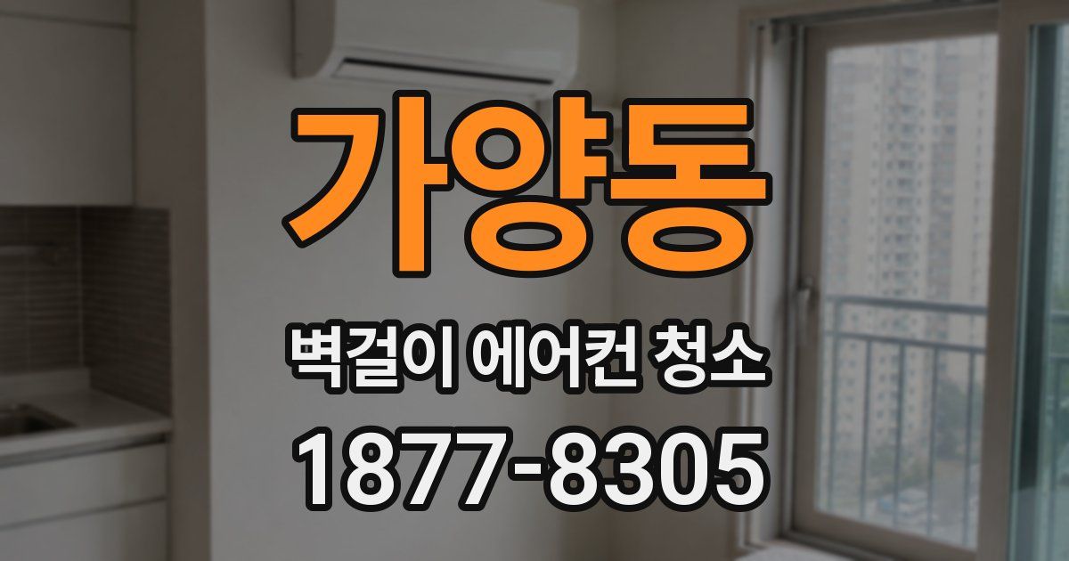 가양동 벽걸이 에어컨 청소