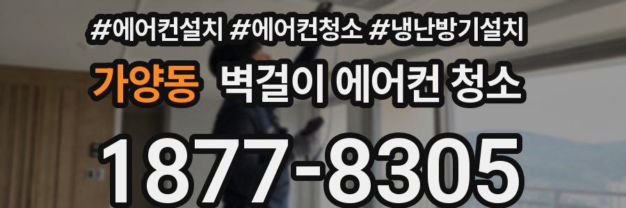 가양동 벽걸이 에어컨 청소