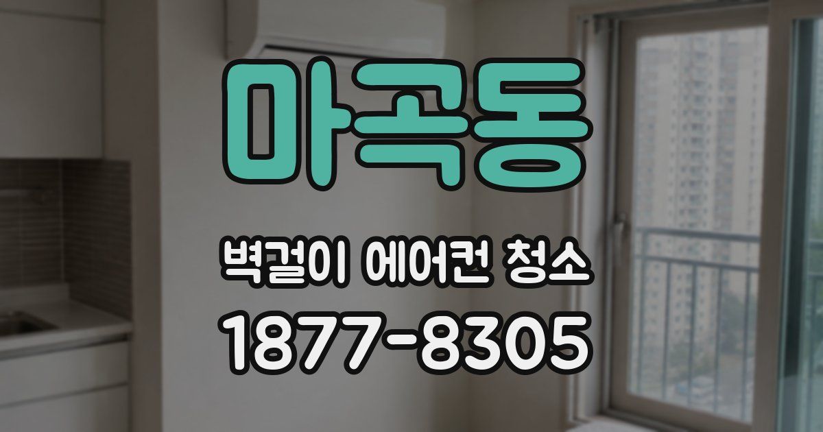 마곡동 벽걸이 에어컨 청소