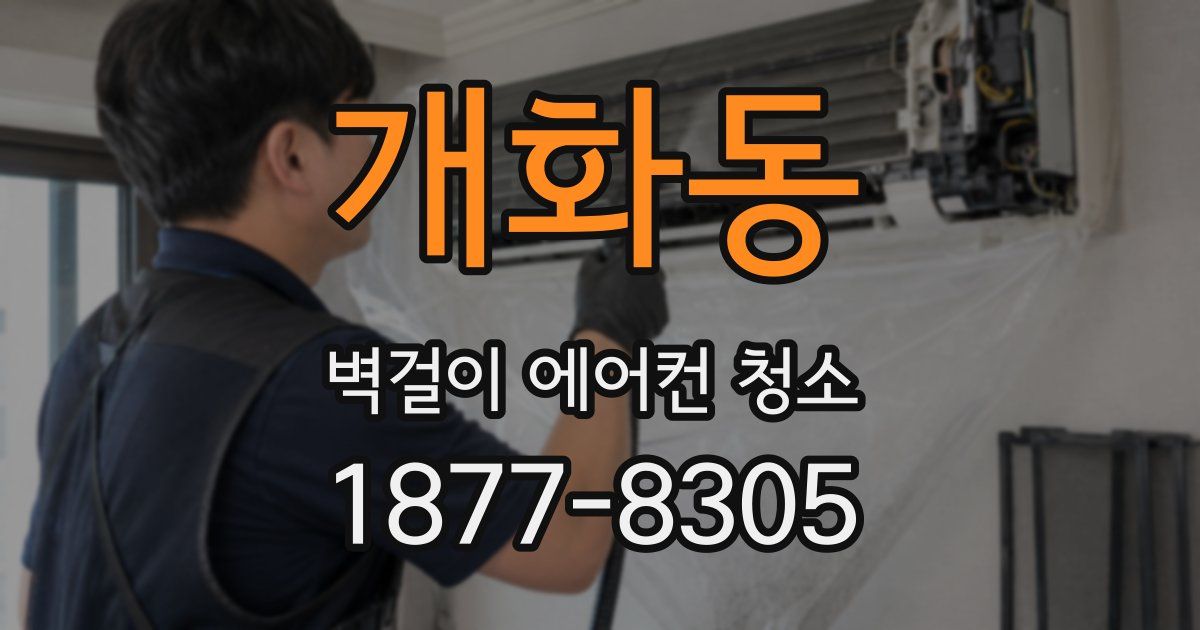 개화동 벽걸이 에어컨 청소