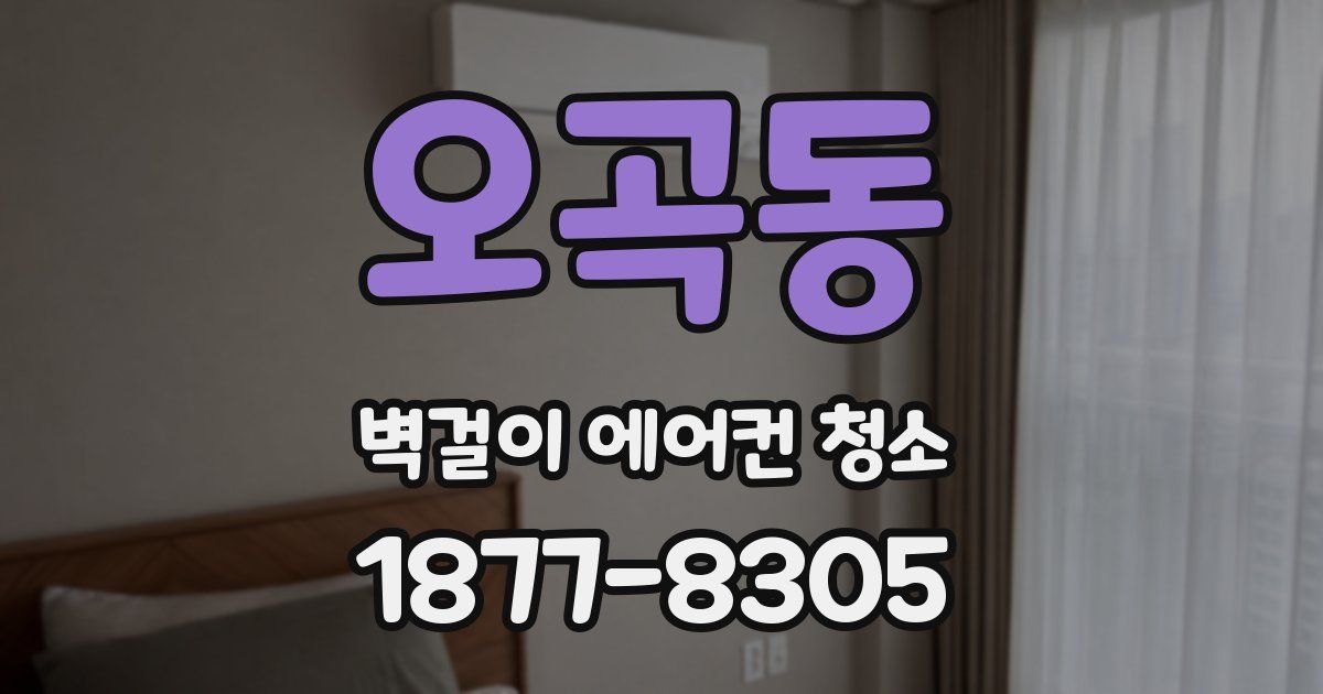 오곡동 벽걸이 에어컨 청소