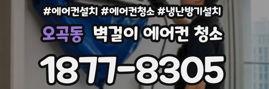 오곡동 벽걸이 에어컨 청소
