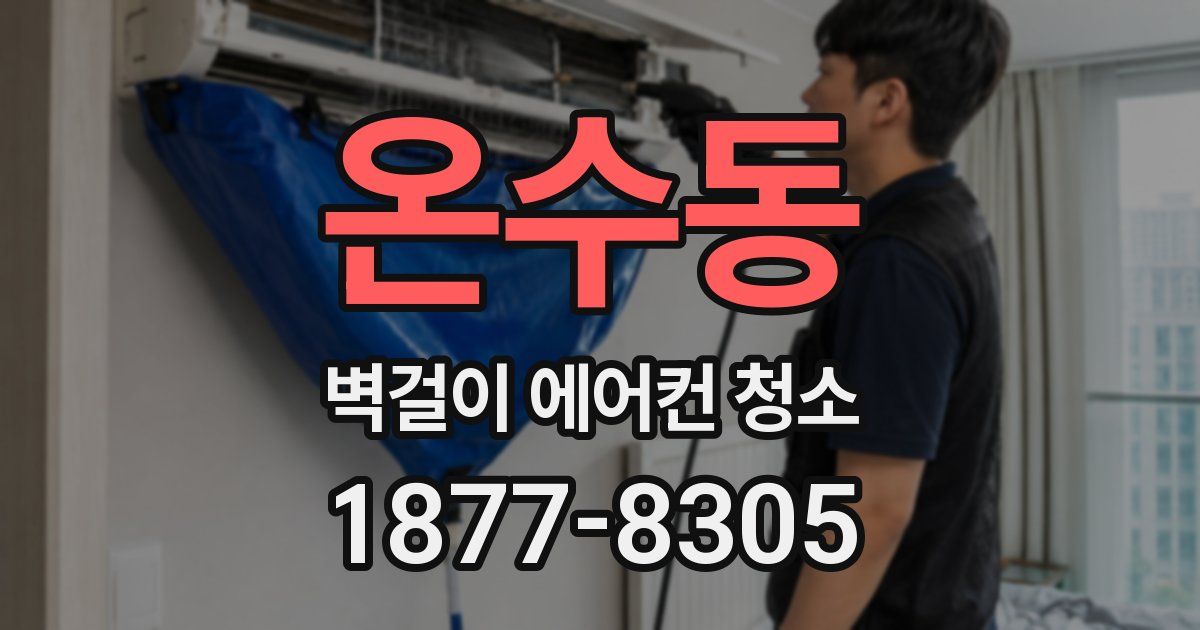 온수동 벽걸이 에어컨 청소
