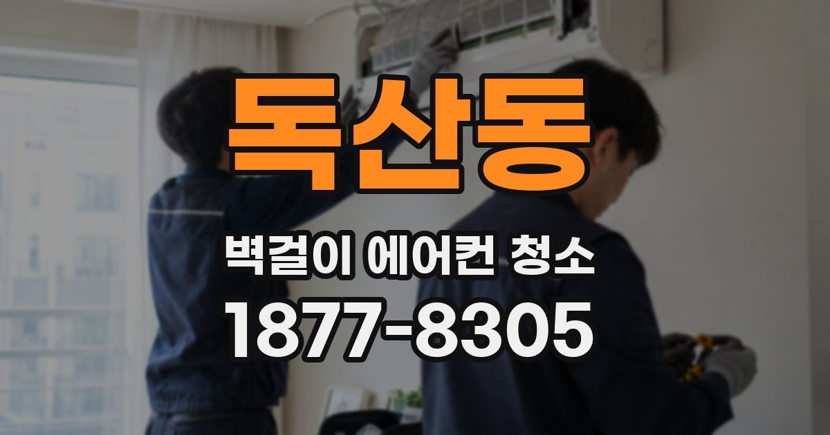 독산동 벽걸이 에어컨 청소