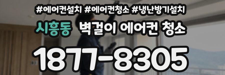 시흥동 벽걸이 에어컨 청소