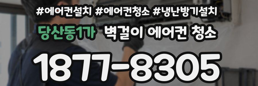 당산동1가 벽걸이 에어컨 청소