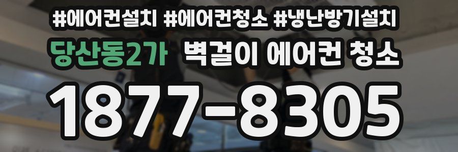당산동2가 벽걸이 에어컨 청소