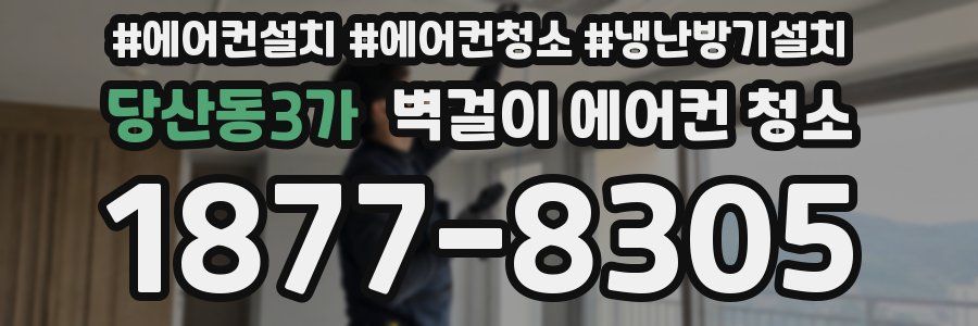 당산동3가 벽걸이 에어컨 청소