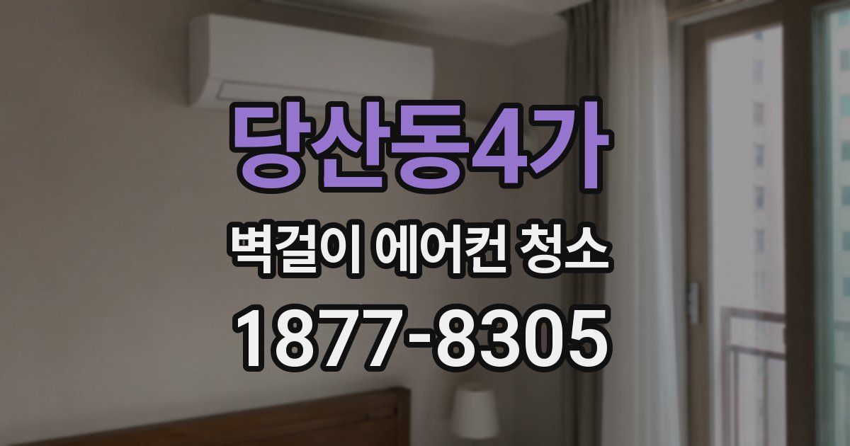 당산동4가 벽걸이 에어컨 청소