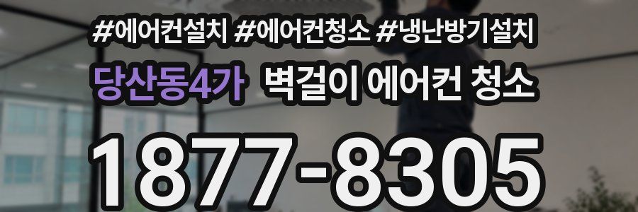 당산동4가 벽걸이 에어컨 청소