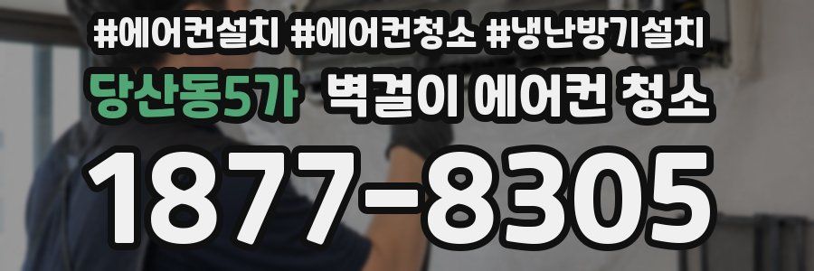 당산동5가 벽걸이 에어컨 청소