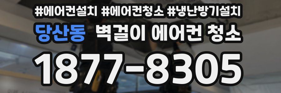 당산동 벽걸이 에어컨 청소