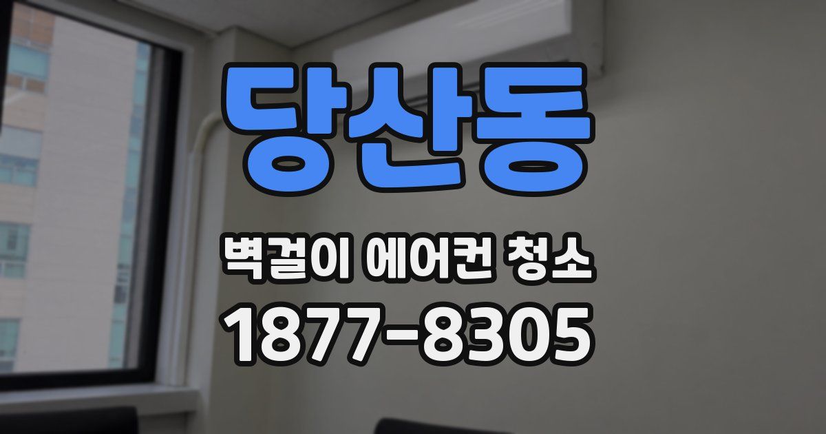 당산동 벽걸이 에어컨 청소