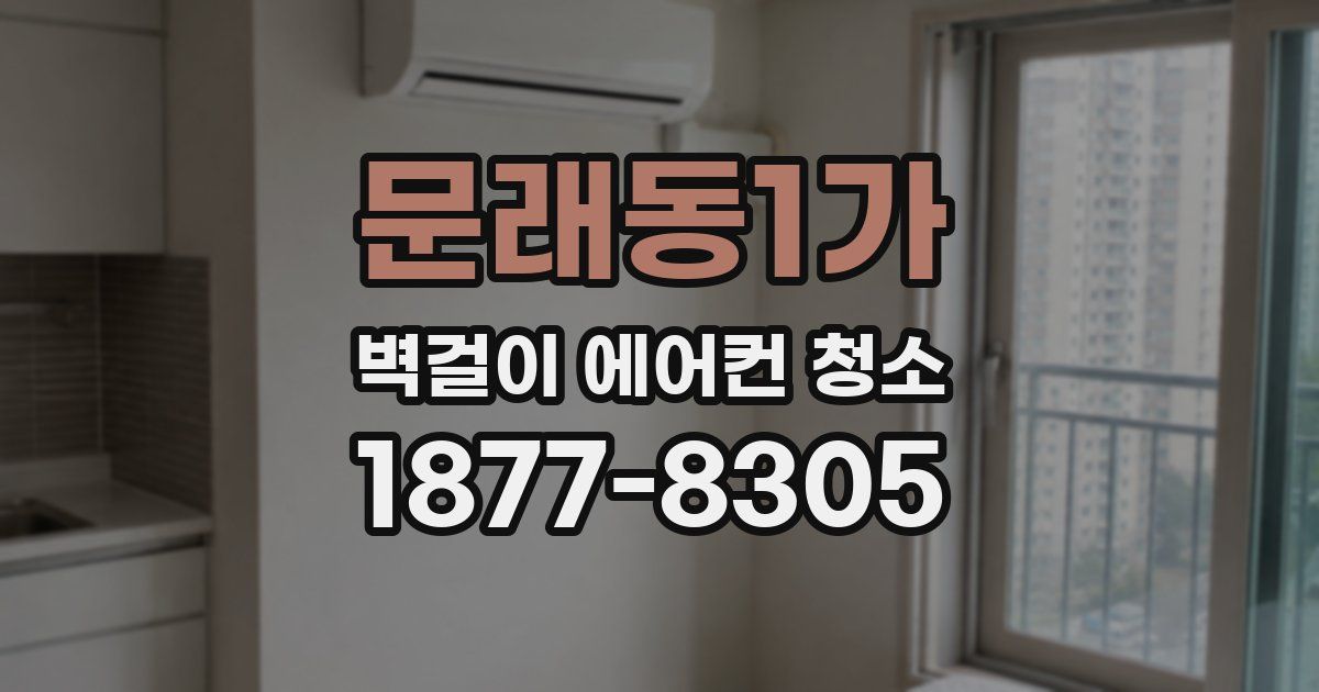 문래동1가 벽걸이 에어컨 청소