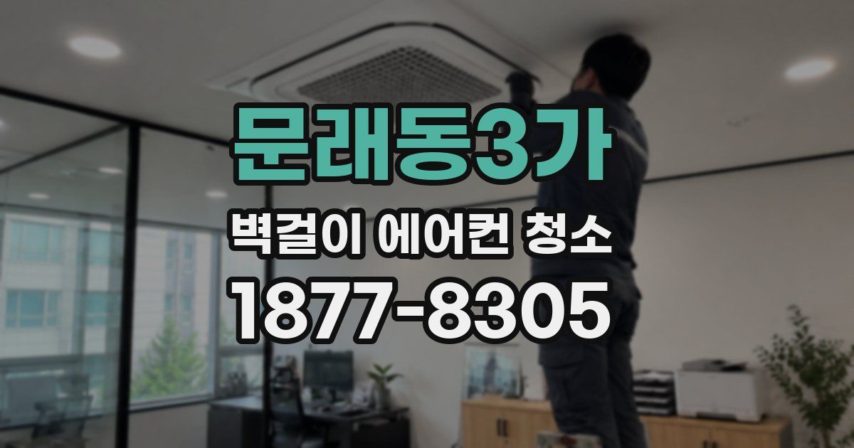 문래동3가 벽걸이 에어컨 청소