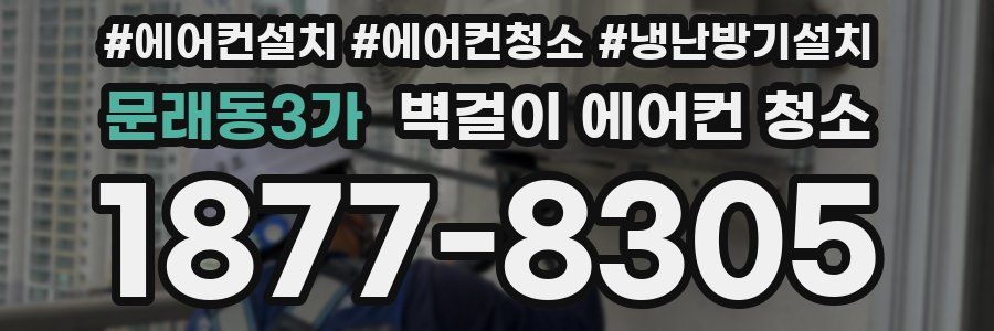 문래동3가 벽걸이 에어컨 청소