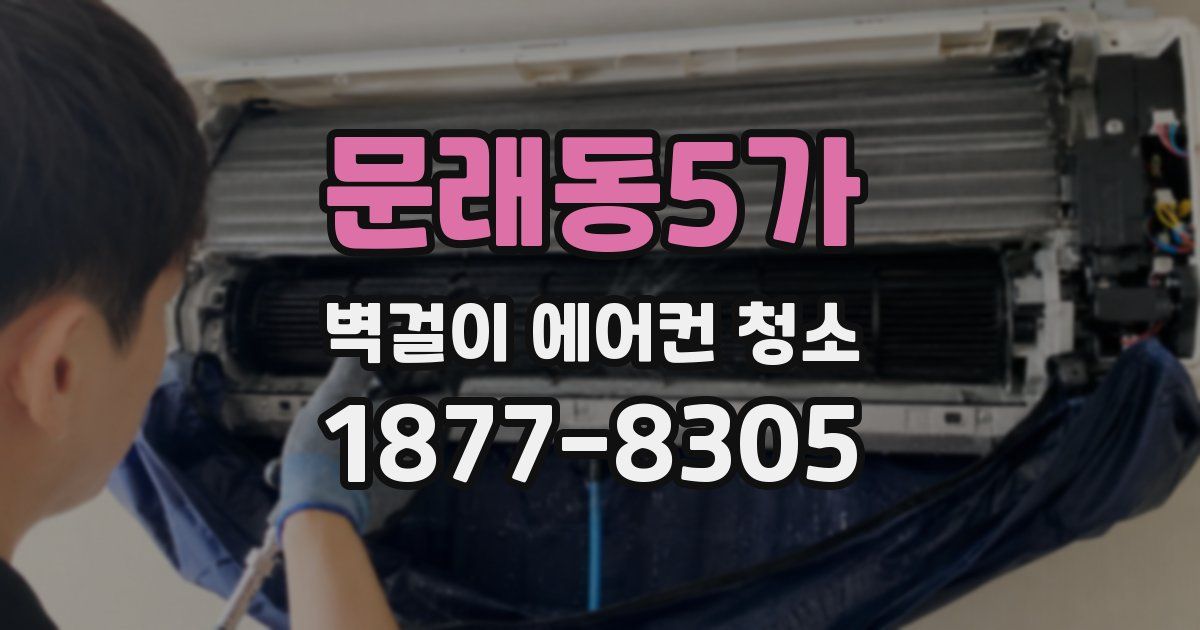 문래동5가 벽걸이 에어컨 청소