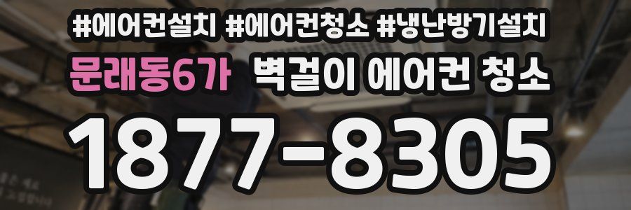 문래동6가 벽걸이 에어컨 청소