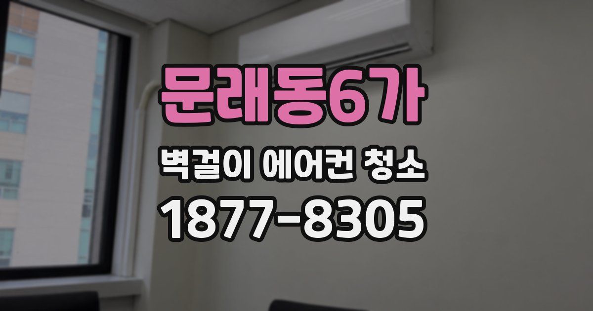 문래동6가 벽걸이 에어컨 청소