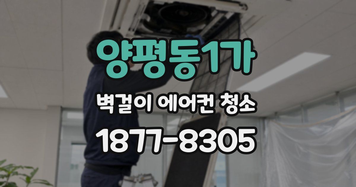양평동1가 벽걸이 에어컨 청소