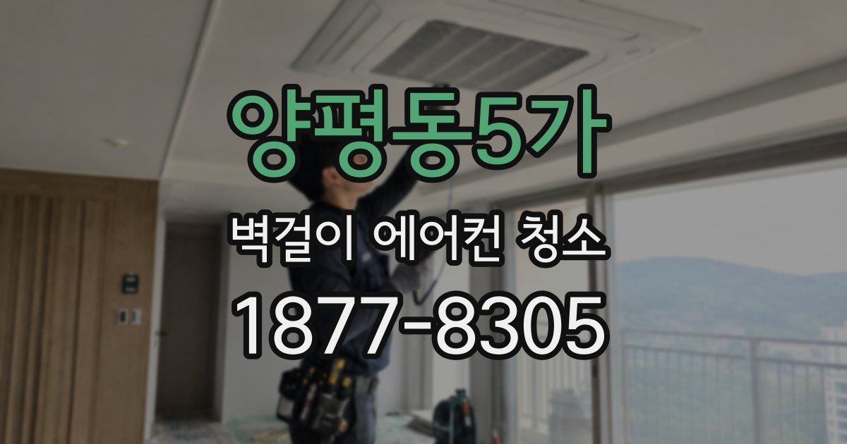 양평동5가 벽걸이 에어컨 청소