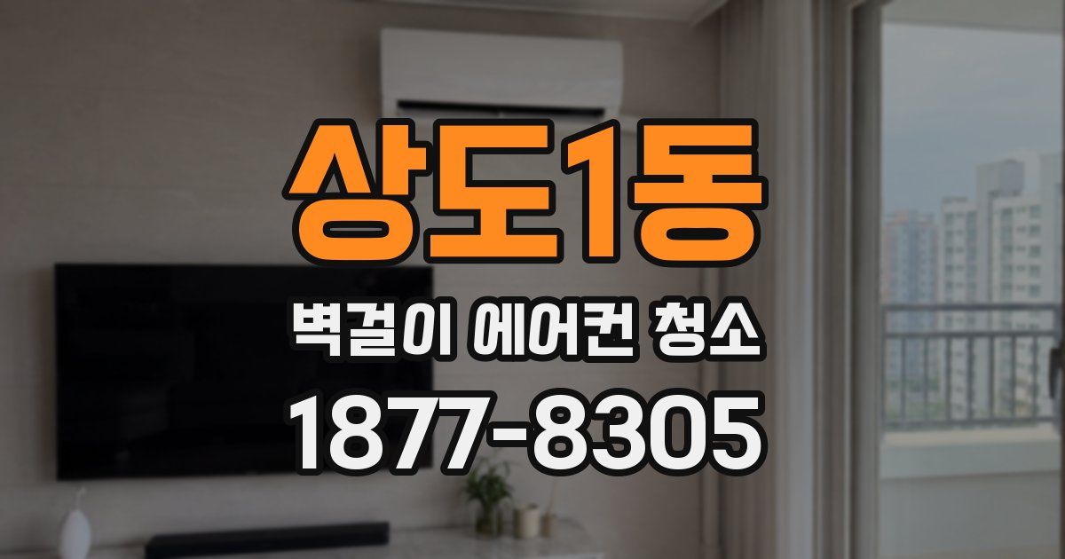 상도1동 벽걸이 에어컨 청소