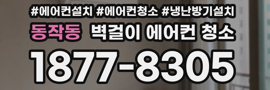 동작동 벽걸이 에어컨 청소