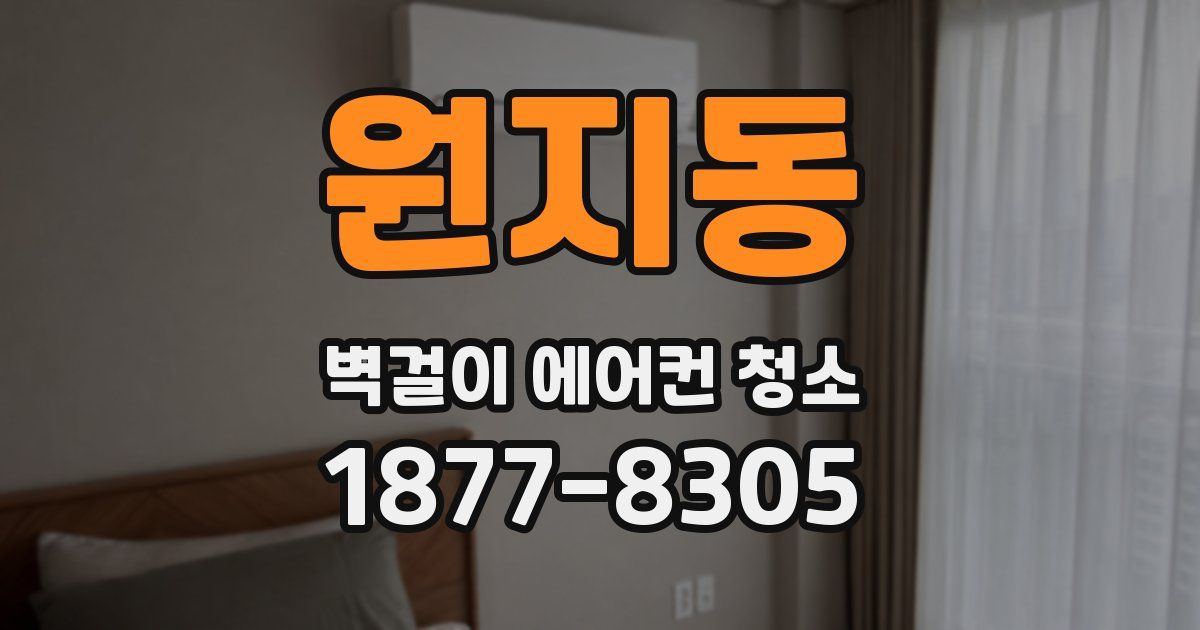 원지동 벽걸이 에어컨 청소