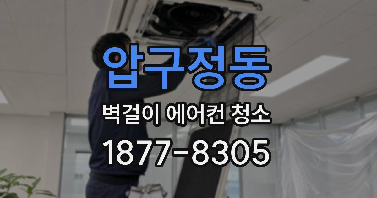 압구정동 벽걸이 에어컨 청소