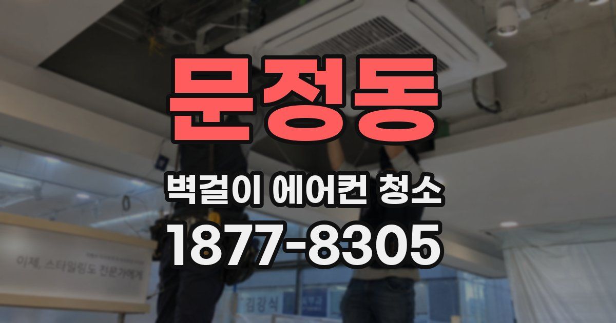 문정동 벽걸이 에어컨 청소