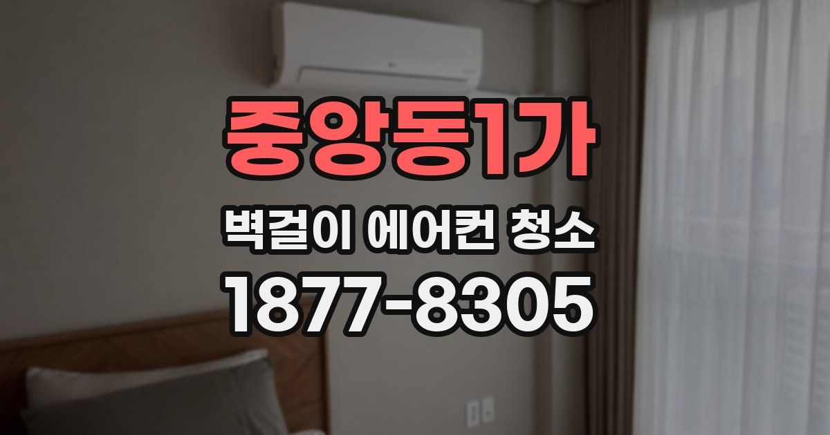 중앙동1가 벽걸이 에어컨 청소