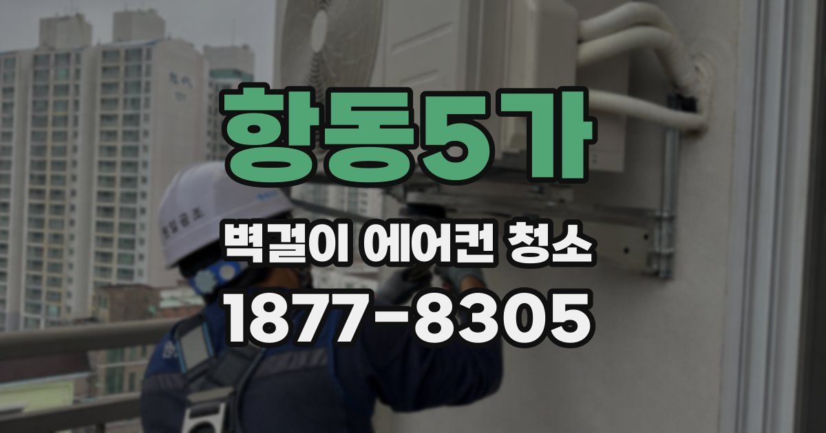 항동5가 벽걸이 에어컨 청소