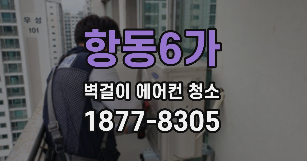 항동6가 벽걸이 에어컨 청소