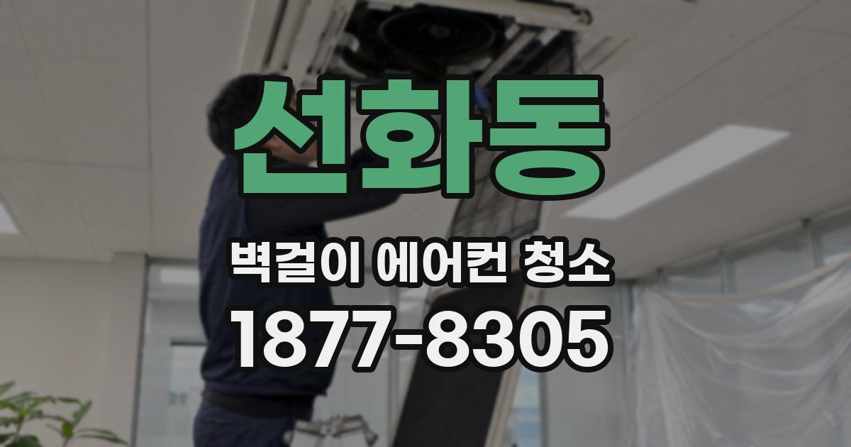 선화동 벽걸이 에어컨 청소