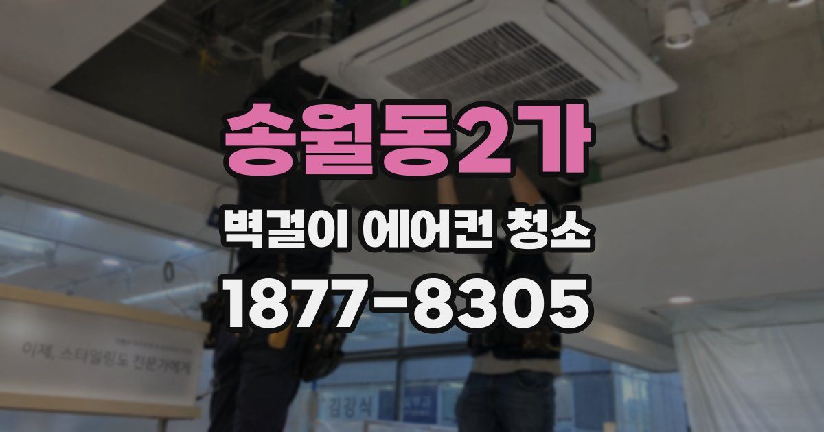 송월동2가 벽걸이 에어컨 청소