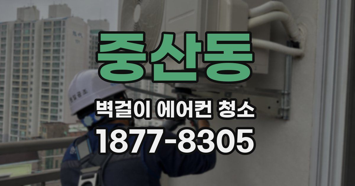 중산동 벽걸이 에어컨 청소