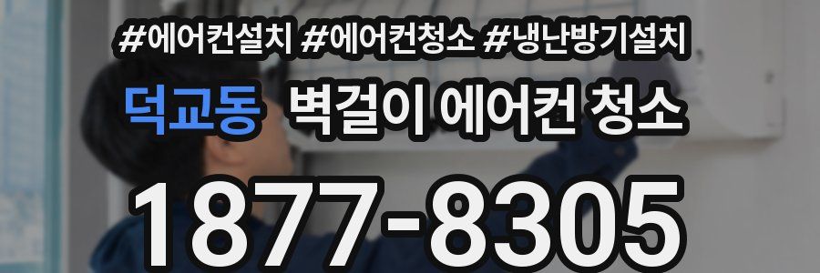 덕교동 벽걸이 에어컨 청소