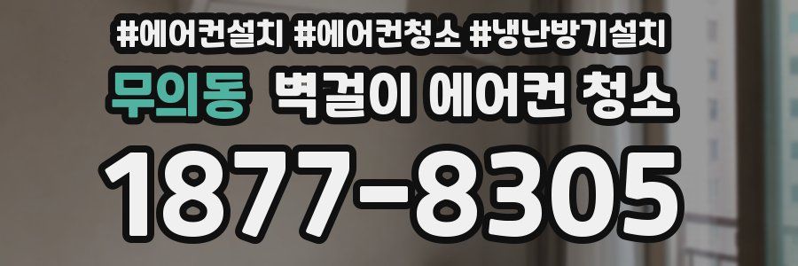 무의동 벽걸이 에어컨 청소