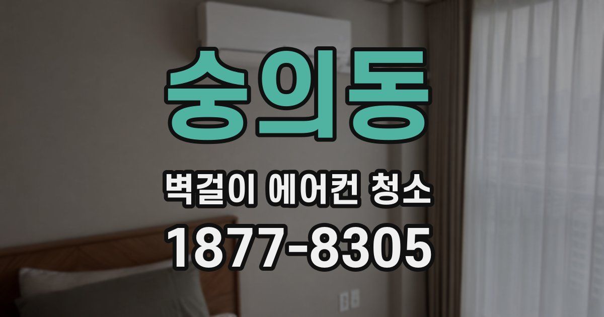 숭의동 벽걸이 에어컨 청소