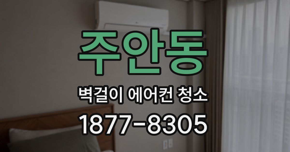 주안동 벽걸이 에어컨 청소