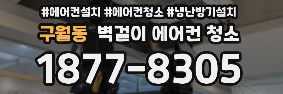 구월동 벽걸이 에어컨 청소