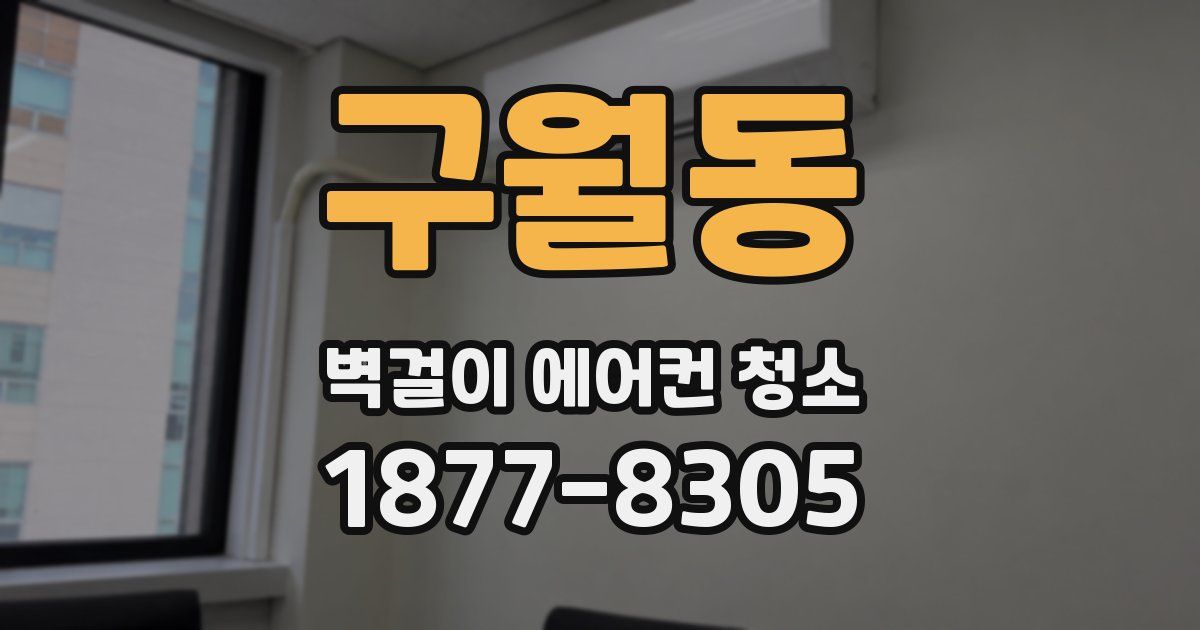구월동 벽걸이 에어컨 청소