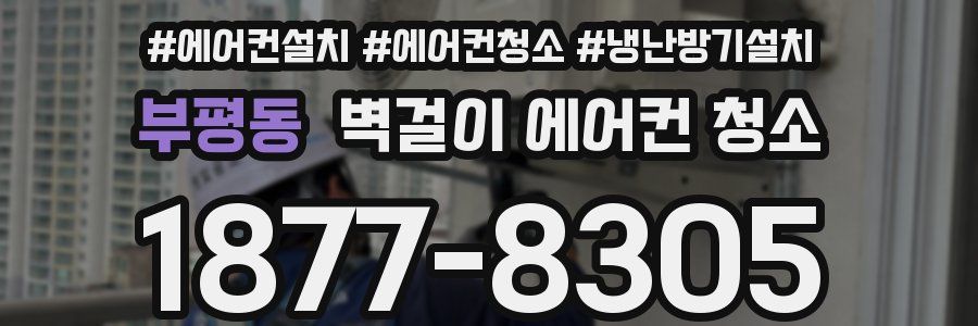 부평동 벽걸이 에어컨 청소