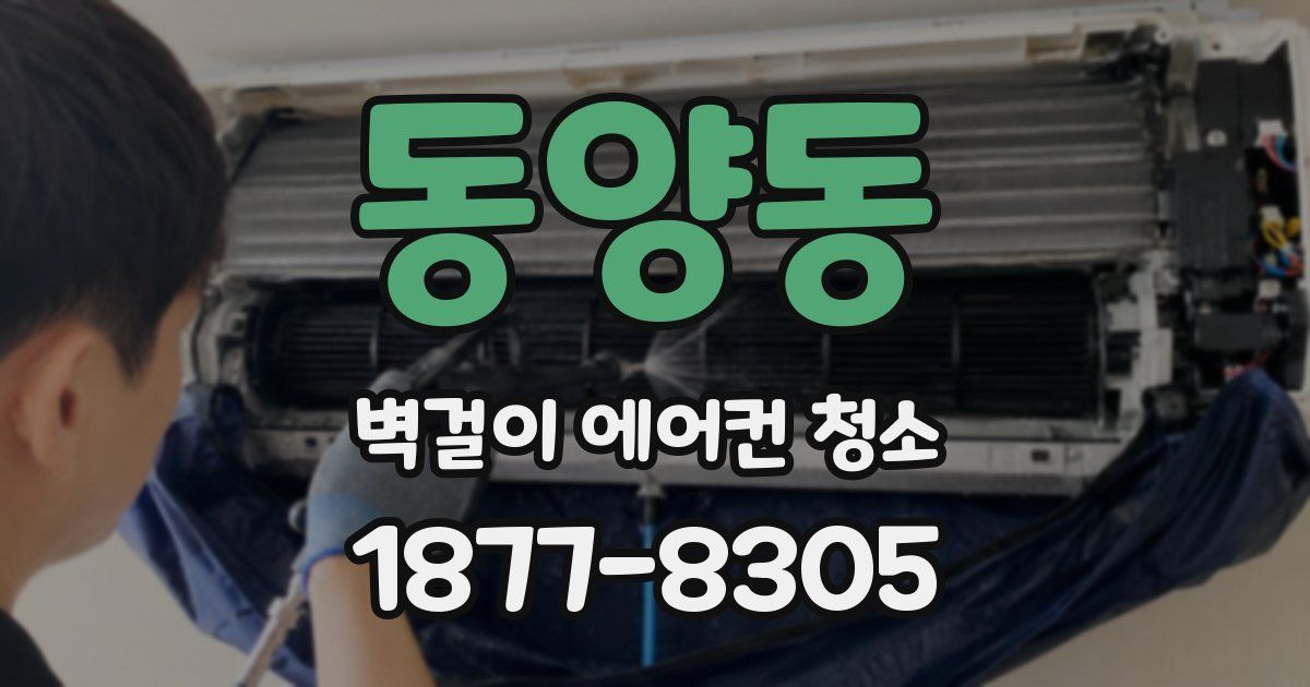 동양동 벽걸이 에어컨 청소