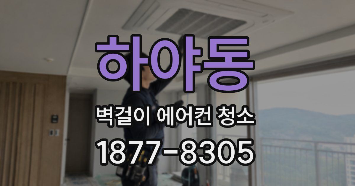 하야동 벽걸이 에어컨 청소