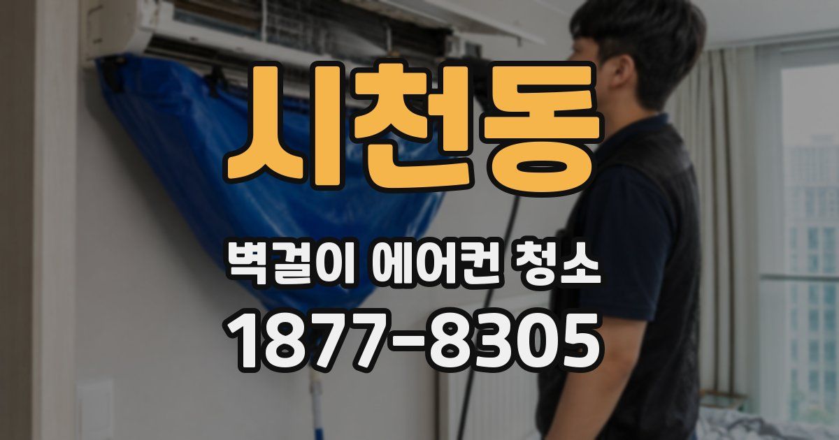 시천동 벽걸이 에어컨 청소