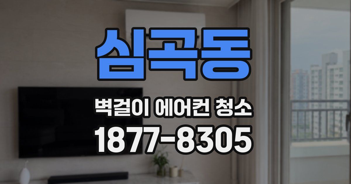 심곡동 벽걸이 에어컨 청소