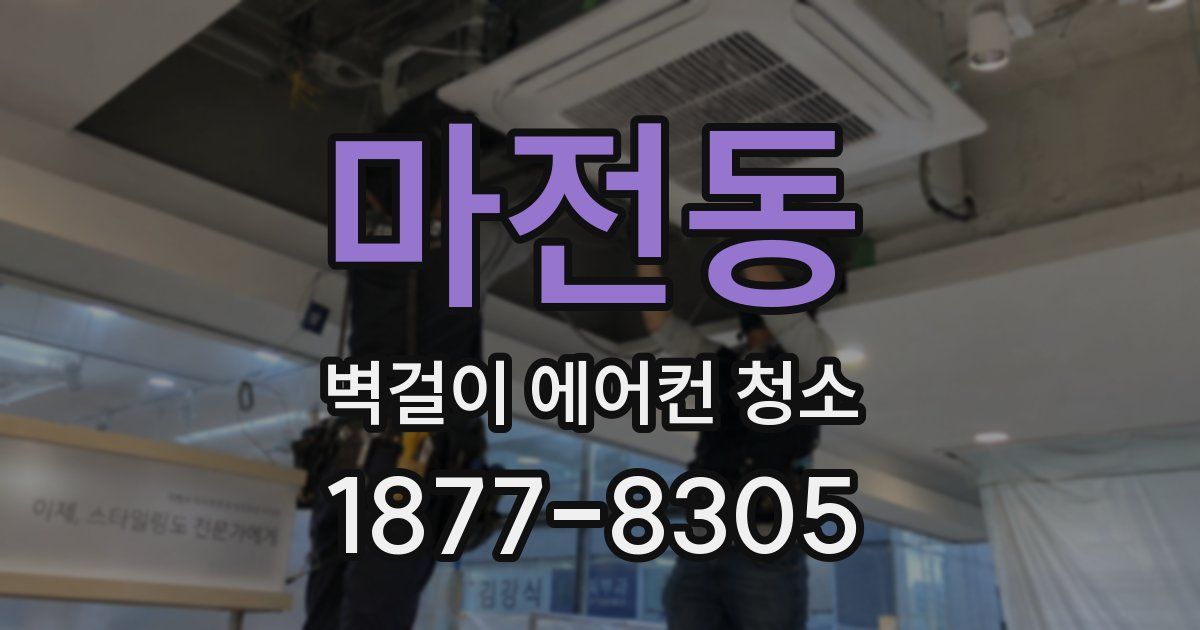 마전동 벽걸이 에어컨 청소